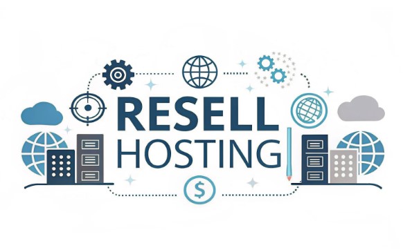 Diagram showing hosting reseller business workflow and components Diagram showing hosting reseller business workflow and components