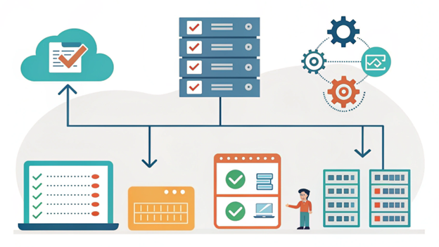 零停機伺服器遷移工作流示意圖