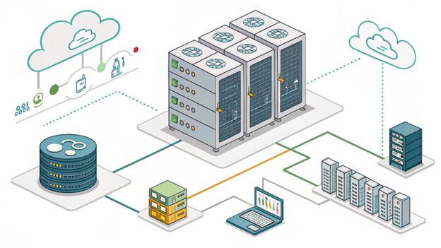 Modular cloud server big data processing architecture diagram