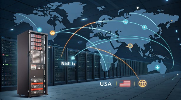 US Server CDN Acceleration Architecture Diagram