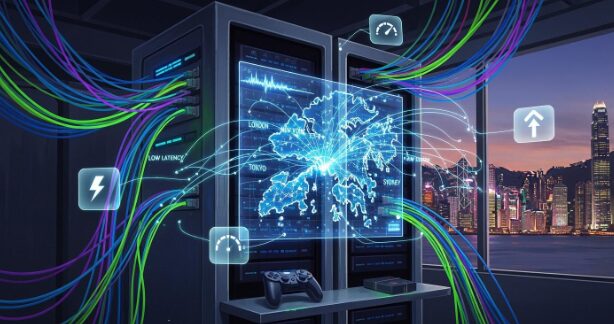 香港低延遲遊戲伺服器配置示意圖