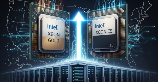 Intel Xeon Gold 與 E5 伺服器效能對比