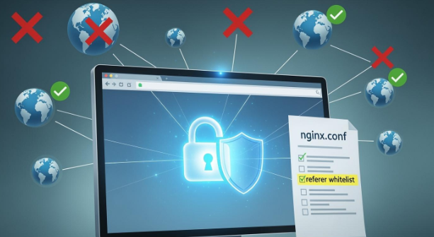 Nginx Referer 白名单防止盗链示意图 Nginx Referer 白名单防止盗链示意图