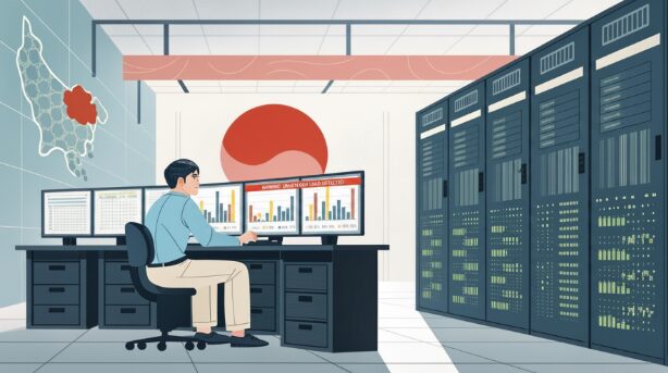 工程师在日本服务器租用环境中监控 OpenClaw 多 GPU 负载不均情况