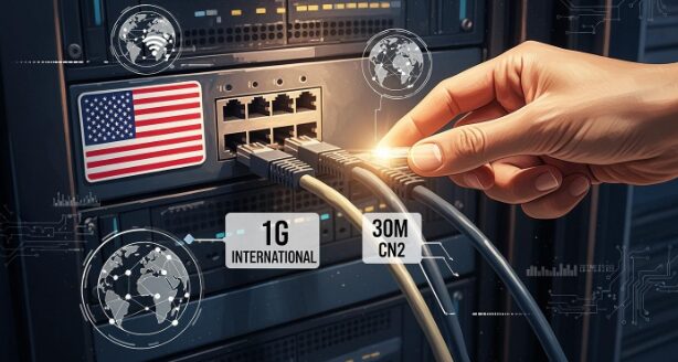 美国服务器带宽选择：1G 国际与 30M CN2