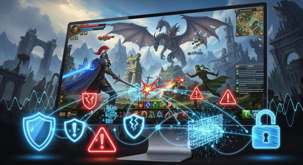 MMORPG servers under cyberattack protection