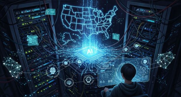 Diagram of a secure self-hosted AI agent on US servers Diagram of a secure self-hosted AI agent on US servers