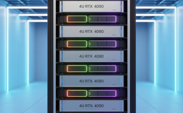 部署於日本機房的 4U RTX4090×8 GPU 伺服器