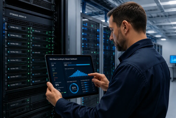 NVMe SSD wear leveling in servers