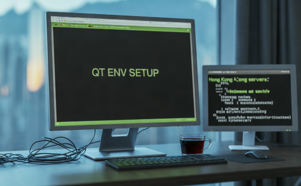 桌面與香港伺服器上的 Qt 設定示意 桌面與香港伺服器上的 Qt 設定示意